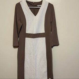 Men's Brown and White Shirt